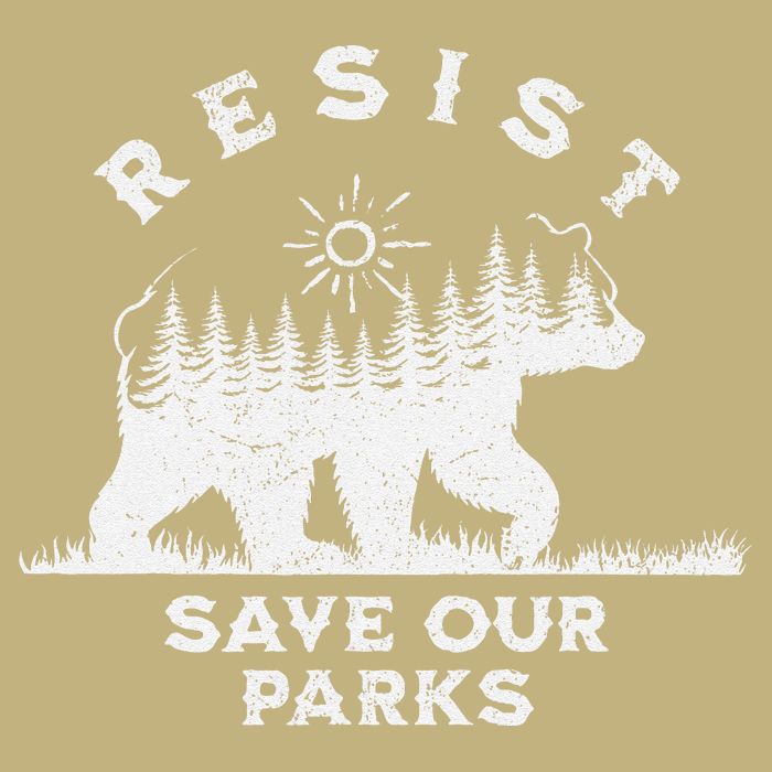 Resist Save Our Parks Us National Parks Bear Alt Souvenir Cooling Performance Crew T-Shirt