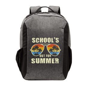 Retro Schools Out For Summer Last Day Of School Teacher Boy Vector Backpack