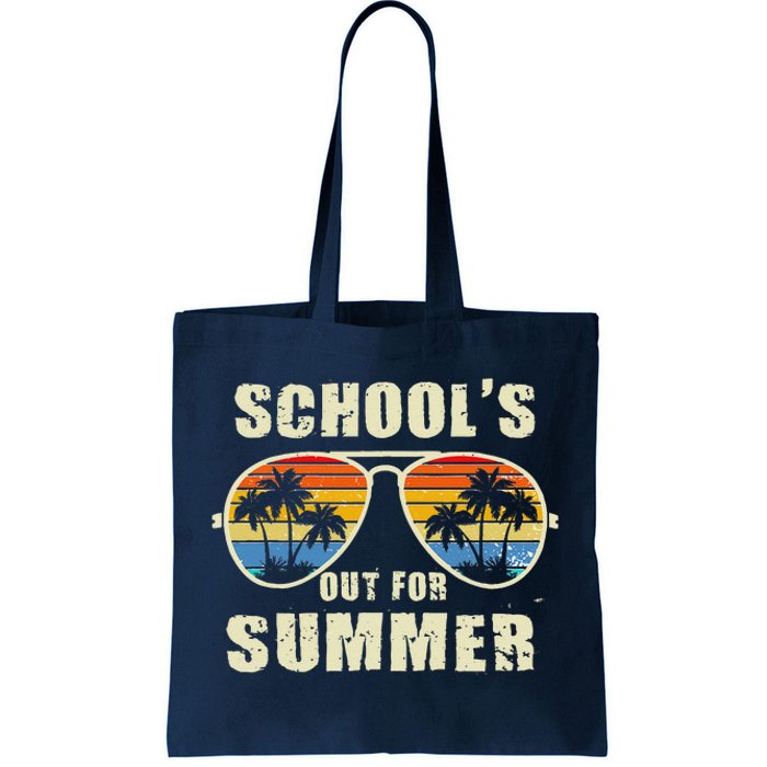 Retro Schools Out For Summer Last Day Of School Teacher Boy Tote Bag