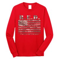 RED Support Our Troops Wear Red On Friday Military Long Sleeve Shirt