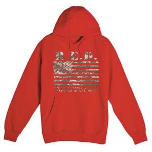 RED Support Our Troops Wear Red On Friday Military Premium Pullover Hoodie