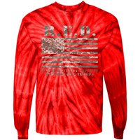 RED Support Our Troops Wear Red On Friday Military Tie-Dye Long Sleeve Shirt