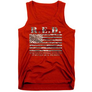 RED Support Our Troops Wear Red On Friday Military Tank Top