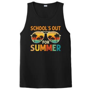 Retro Schools Out For Summer Last Day Of School Teacher Boy PosiCharge Competitor Tank