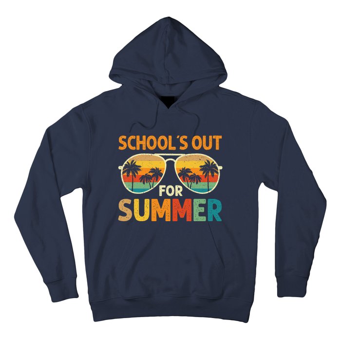 Retro Schools Out For Summer Last Day Of School Teacher Boy Hoodie