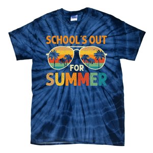 Retro Schools Out For Summer Last Day Of School Teacher Boy Tie-Dye T-Shirt