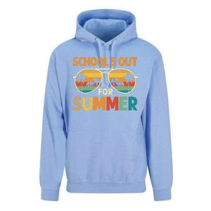 Retro Schools Out For Summer Last Day Of School Teacher Boy Unisex Surf Hoodie