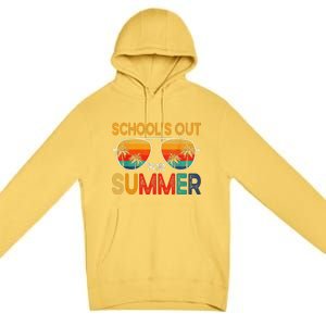 Retro Schools Out For Summer Last Day Of School Teacher Boy Premium Pullover Hoodie