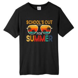 Retro Schools Out For Summer Last Day Of School Teacher Boy Tall Fusion ChromaSoft Performance T-Shirt