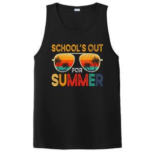 Retro Schools Out For Summer Last Day Of School Teacher Boy PosiCharge Competitor Tank