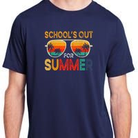 Retro Schools Out For Summer Last Day Of School Teacher Boy Adult ChromaSoft Performance T-Shirt