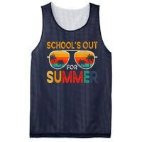 Retro Schools Out For Summer Last Day Of School Teacher Boy Mesh Reversible Basketball Jersey Tank