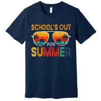 Retro Schools Out For Summer Last Day Of School Teacher Boy Premium T-Shirt