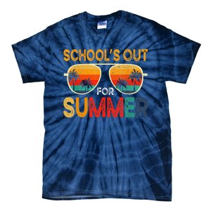 Retro Schools Out For Summer Last Day Of School Teacher Boy Tie-Dye T-Shirt