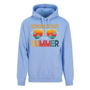 Retro Schools Out For Summer Last Day Of School Teacher Boy Unisex Surf Hoodie