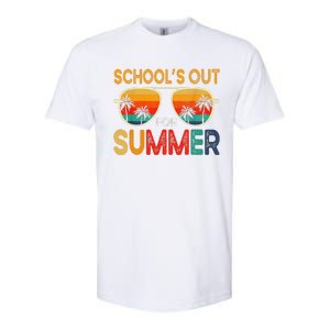 Retro Schools Out For Summer Last Day Of School Teacher Boy Softstyle CVC T-Shirt