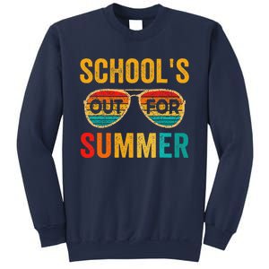 Retro Schools Out For Summer Last Day Of School Teacher Boy Sweatshirt