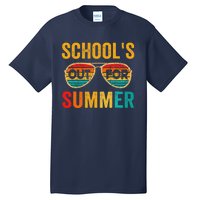 Retro Schools Out For Summer Last Day Of School Teacher Boy Tall T-Shirt