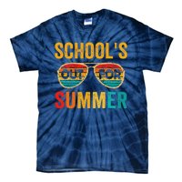 Retro Schools Out For Summer Last Day Of School Teacher Boy Tie-Dye T-Shirt