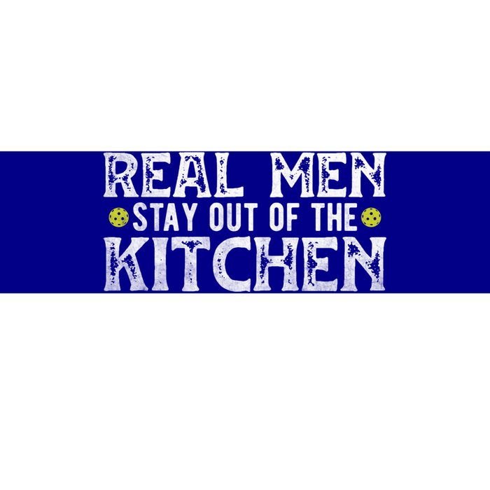 Real Stay Out Of The Kitchen Pickleball Funny Vintage Gift Bumper Sticker