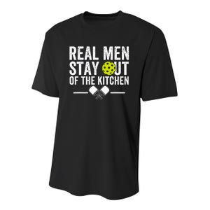 Real Stay Out Of The Kitchen Youth Performance Sprint T-Shirt