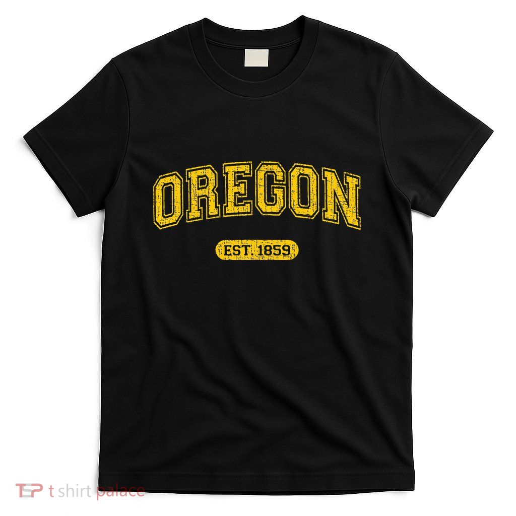 Retro Schoolstyle Oregon 1859 Distressed T-Shirt