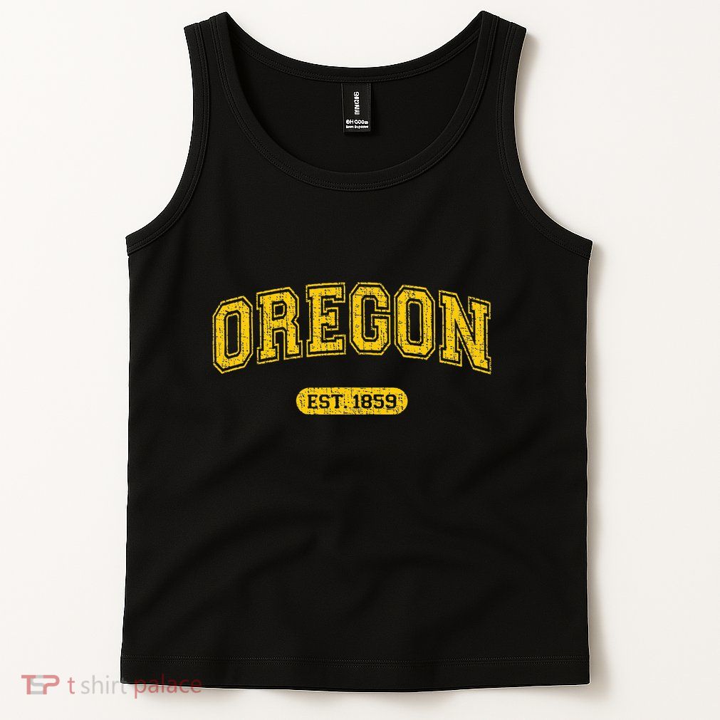 Retro Schoolstyle Oregon 1859 Distressed Tank Top
