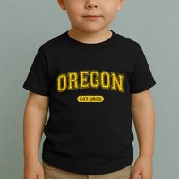 Retro Schoolstyle Oregon 1859 Distressed Toddler T-Shirt