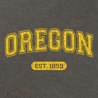 Retro Schoolstyle Oregon 1859 Distressed Cotton Canvas Backpack