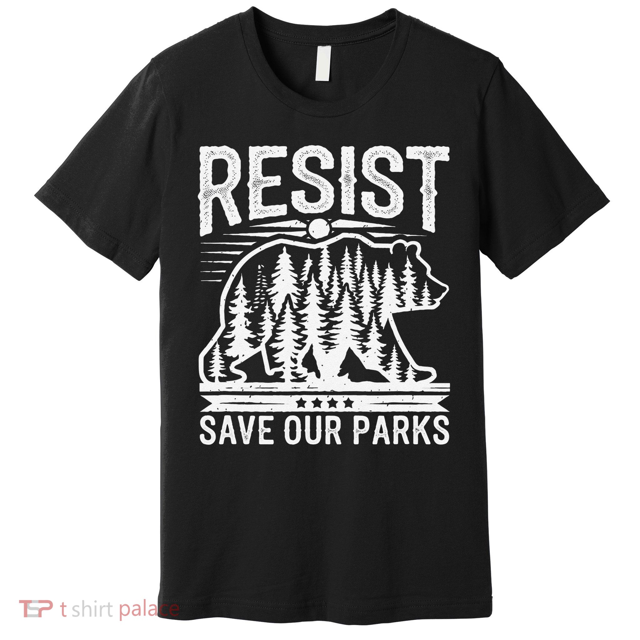 Resist Save Our Parks Alt US National Parks Bear Nature Premium T-Shirt