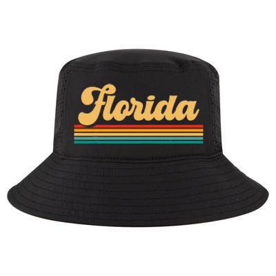 Retro State Of Florida Cool Comfort Performance Bucket Hat