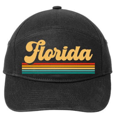 Retro State Of Florida 7-Panel Snapback Hat