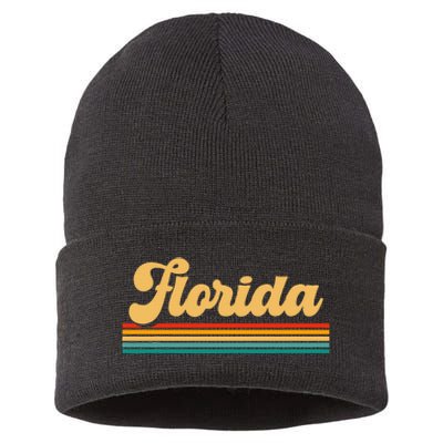 Retro State Of Florida Sustainable Knit Beanie