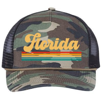 Retro State Of Florida Retro Rope Trucker Hat Cap