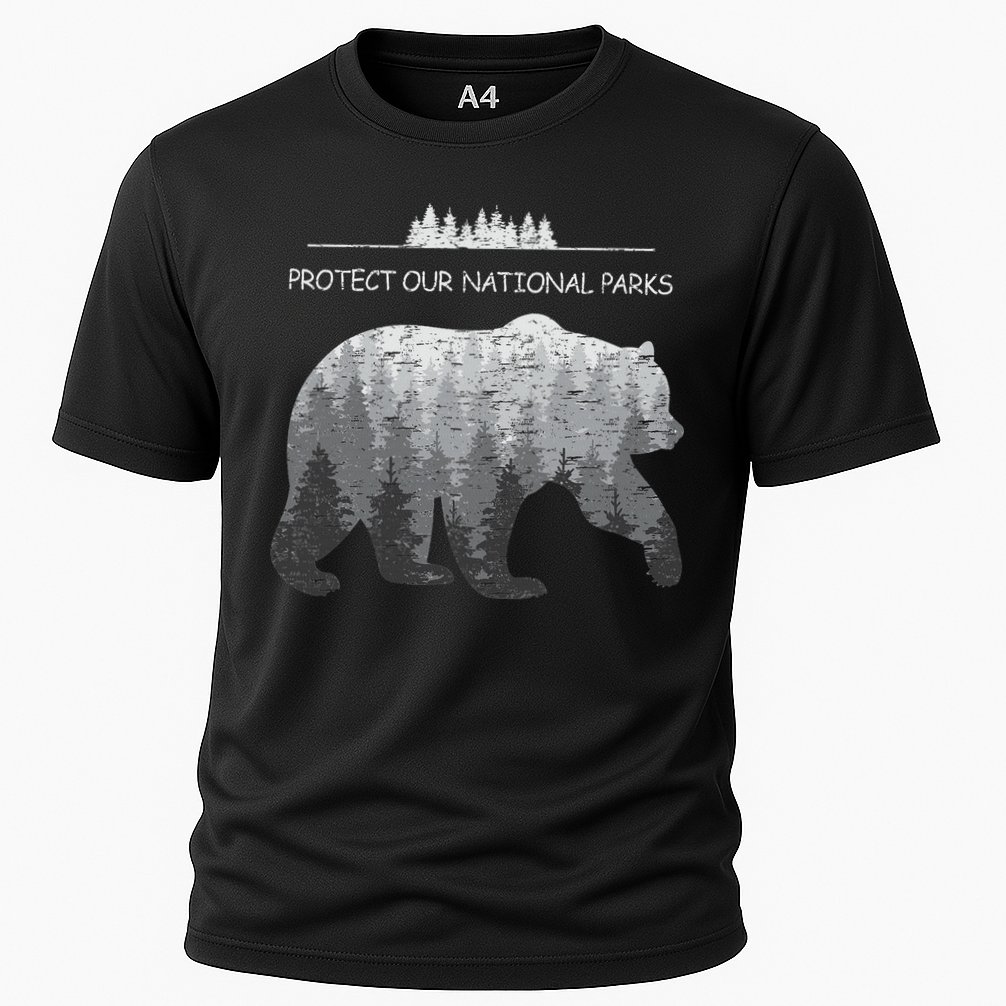 Resist Save Our Parks Alt Us National Parks Bear Nature Cooling Performance Crew T-Shirt