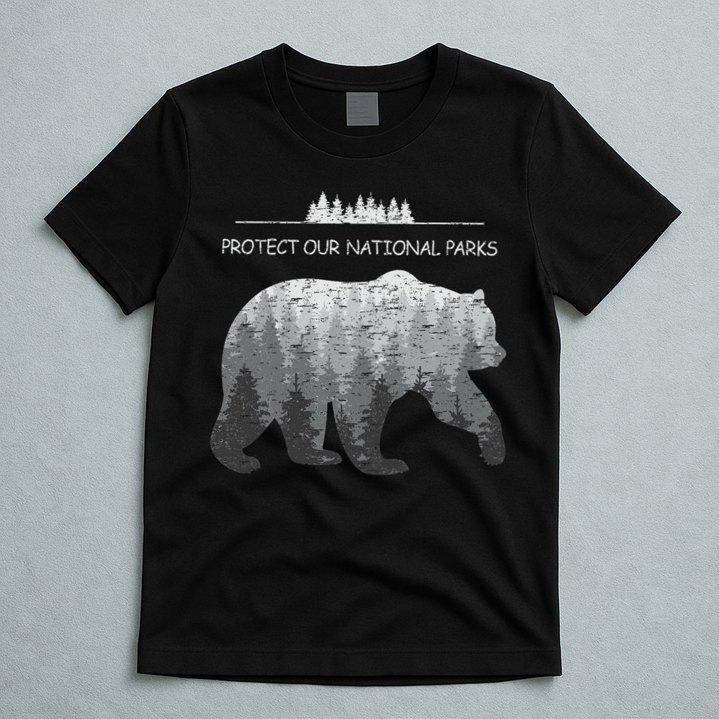 Resist Save Our Parks Alt Us National Parks Bear Nature T-Shirt