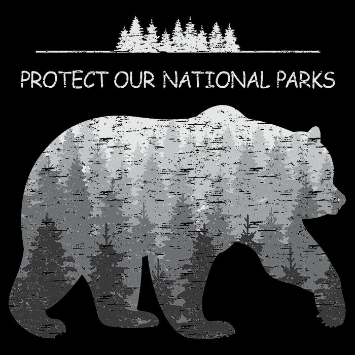 Resist Save Our Parks Alt Us National Parks Bear Nature T-Shirt