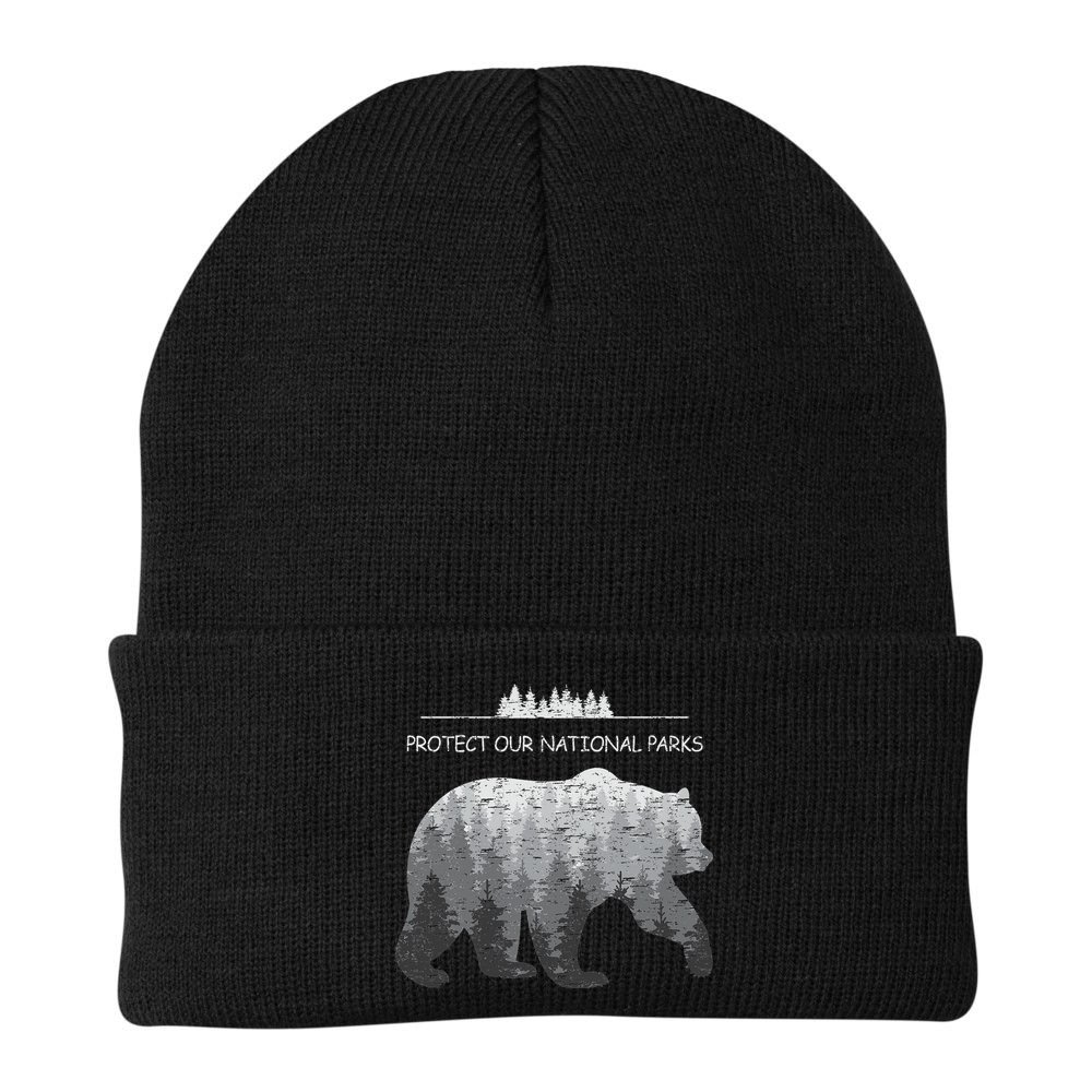 Resist Save Our Parks Alt Us National Parks Bear Nature Beanie