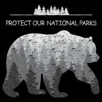 Resist Save Our Parks Alt Us National Parks Bear Nature Toddler T-Shirt