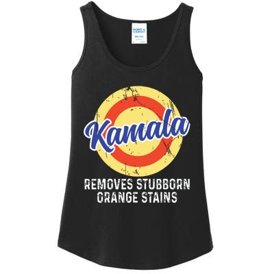 Removes Stubborn Orange Stains Funny Kamala 2024 Election Ladies Essential Tank