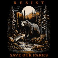 Resist Save Our Parks US National Parks Bear Nature Baby Bodysuit