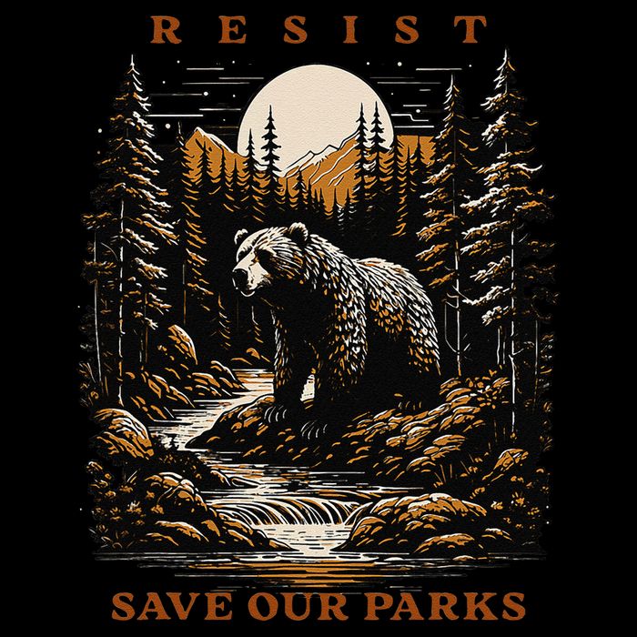 Resist Save Our Parks US National Parks Bear Nature Baby Bodysuit