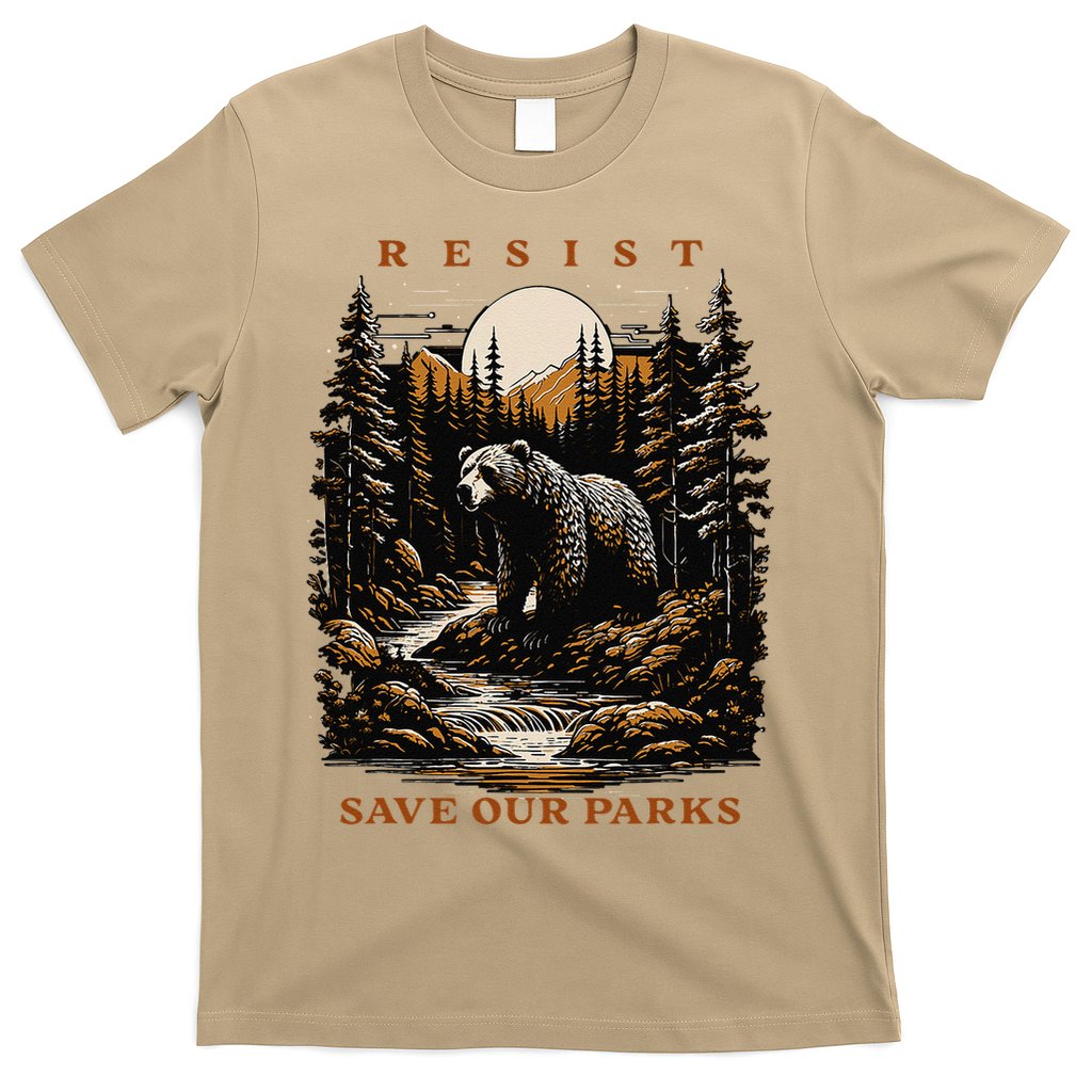 Resist Save Our Parks US National Parks Bear Nature T-Shirt
