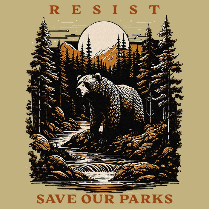 Resist Save Our Parks US National Parks Bear Nature T-Shirt