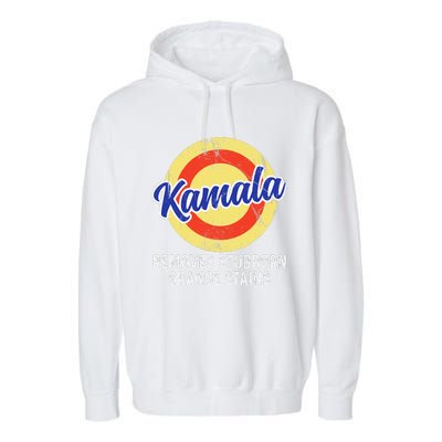 Removes Stubborn Orange Stains Funny Kamala 2024 Election Garment-Dyed Fleece Hoodie