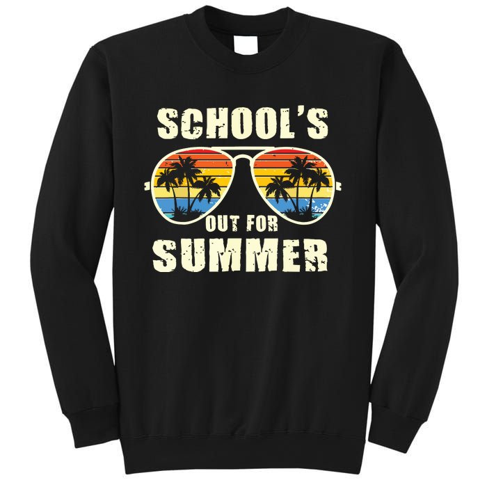 Retro Schools Out For Summer Last Day Of School Teacher Boy Sweatshirt