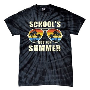 Retro Schools Out For Summer Last Day Of School Teacher Boy Tie-Dye T-Shirt