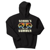 Retro Schools Out For Summer Last Day Of School Teacher Boy Kids Hoodie