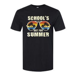 Retro Schools Out For Summer Last Day Of School Teacher Boy Softstyle CVC T-Shirt