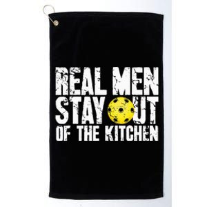 Real Stay Out Of The Kitchen Funny Pickleball Platinum Collection Golf Towel